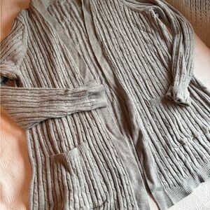 Gap 100% COTTONCozy Gray Ribbed Women's Sweater